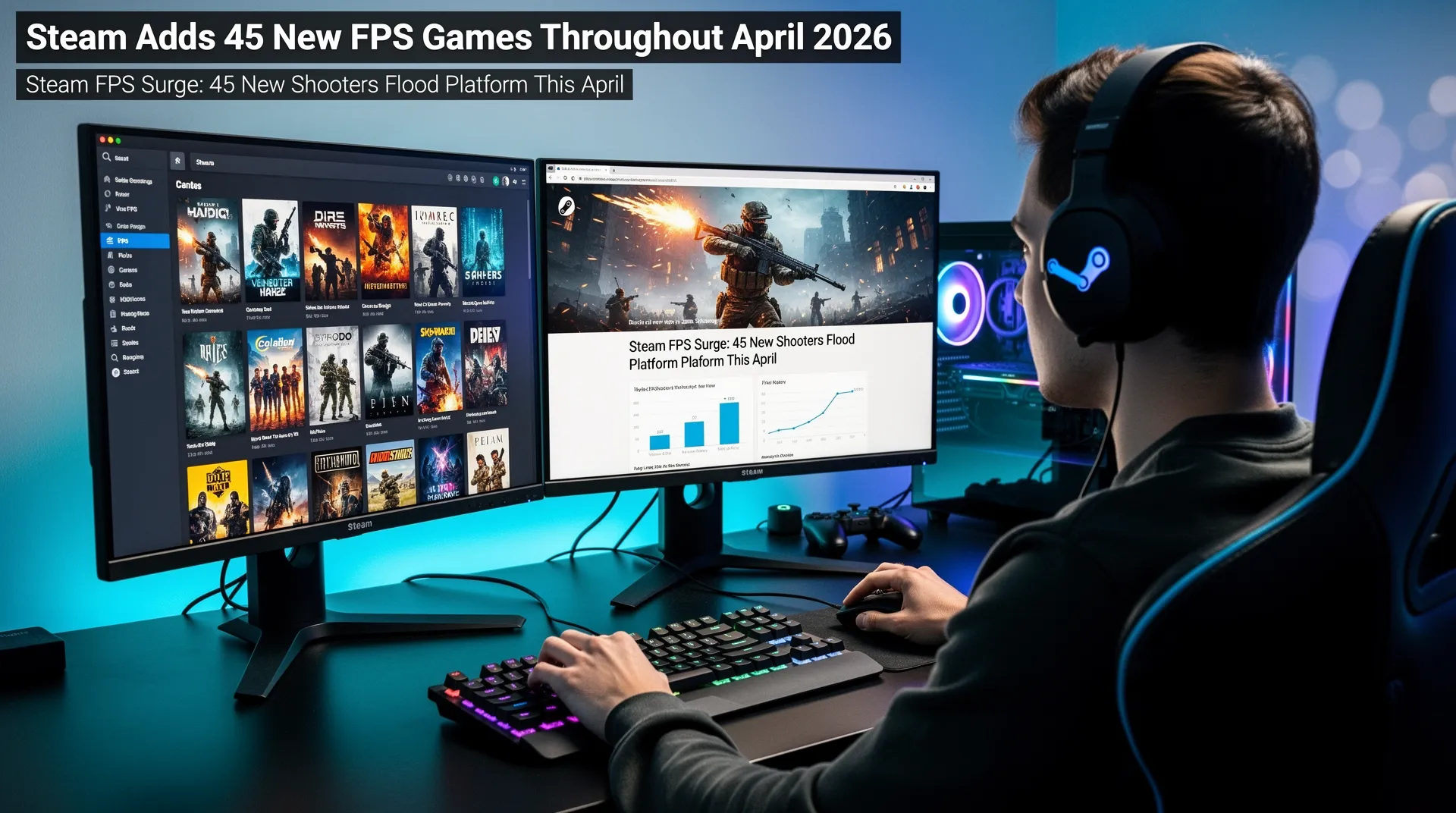 Steam Adds 45 New FPS Games Throughout April 2026