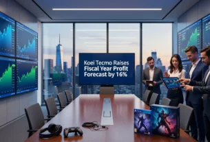 Koei Tecmo Raises Fiscal Year Profit Forecast by 16%