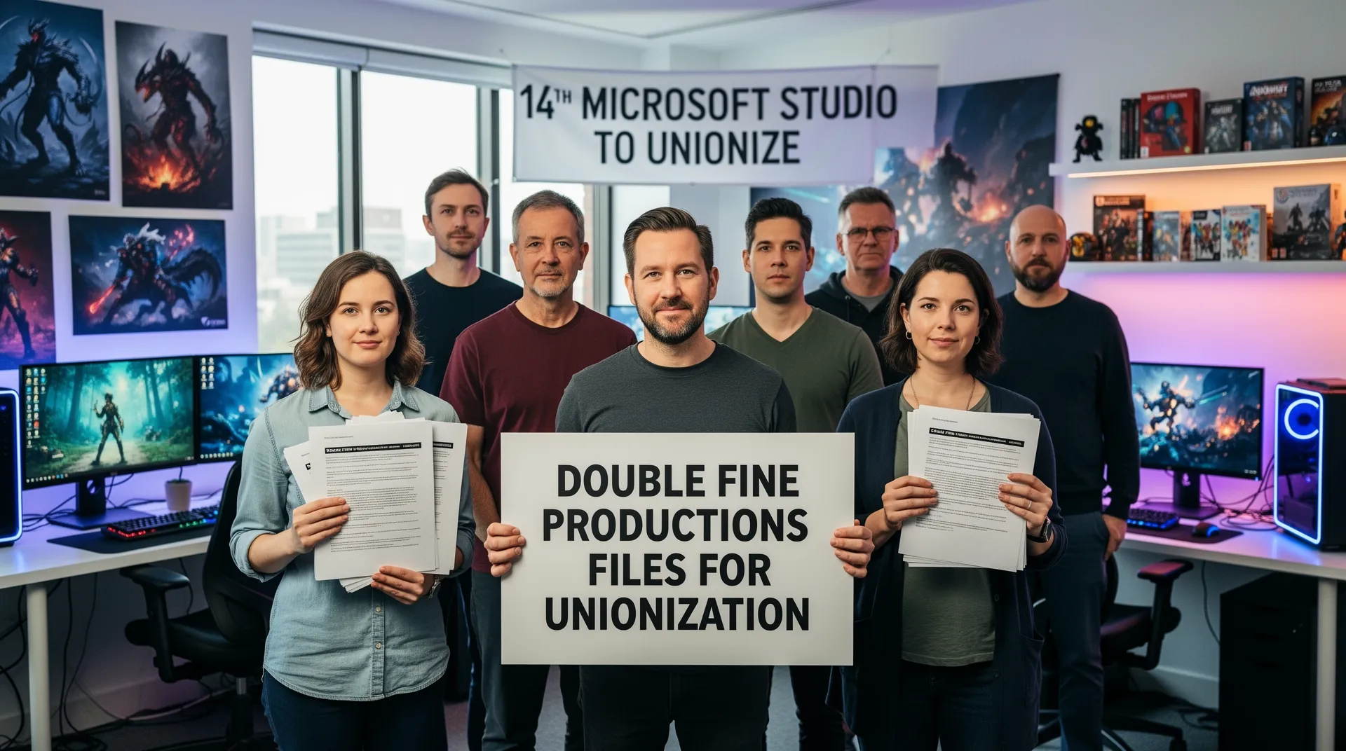 Double Fine Productions Files for Unionization