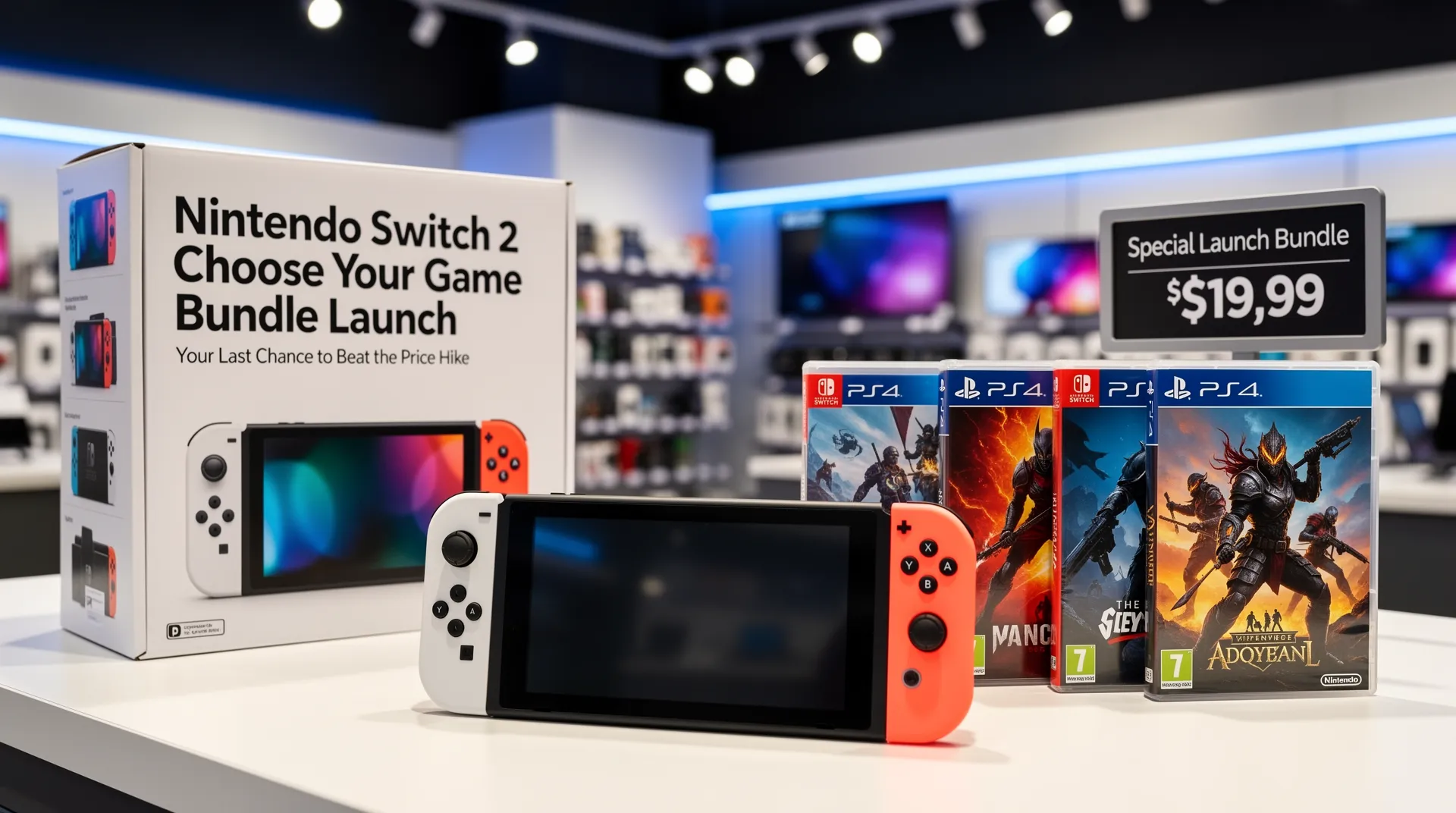 Nintendo Switch 2 Choose Your Game Bundle Launch